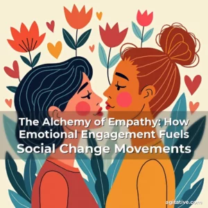 Artistic representation for The Alchemy of Empathy: How Emotional Engagement Fuels Social Change Movements