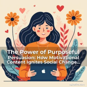 Artistic representation for The Power of Purposeful Persuasion: How Motivational Content Ignites Social Change Movements
