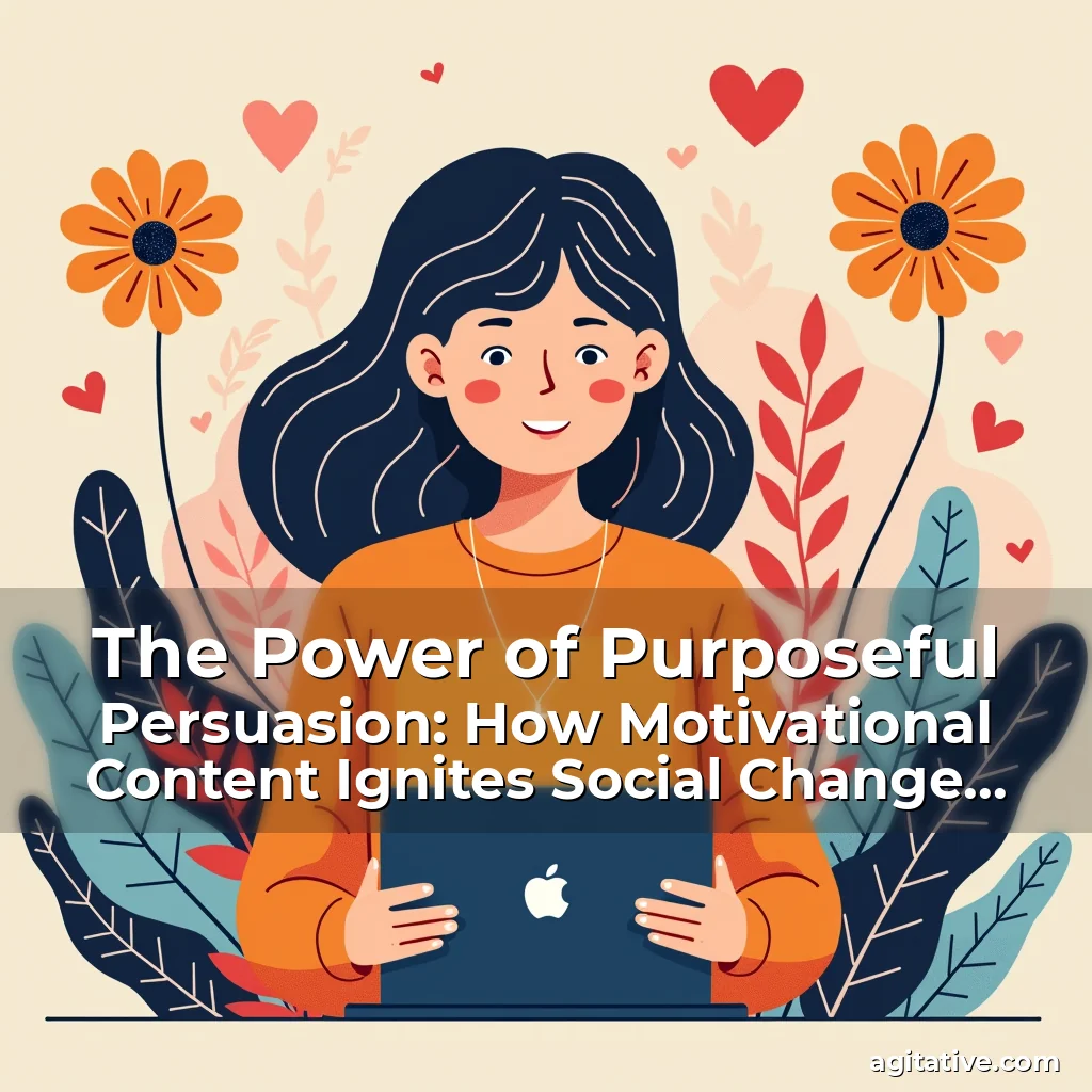 Artistic representation for The Power of Purposeful Persuasion: How Motivational Content Ignites Social Change Movements