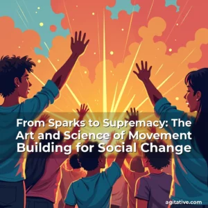 Artistic representation for From Sparks to Supremacy: The Art and Science of Movement Building for Social Change
