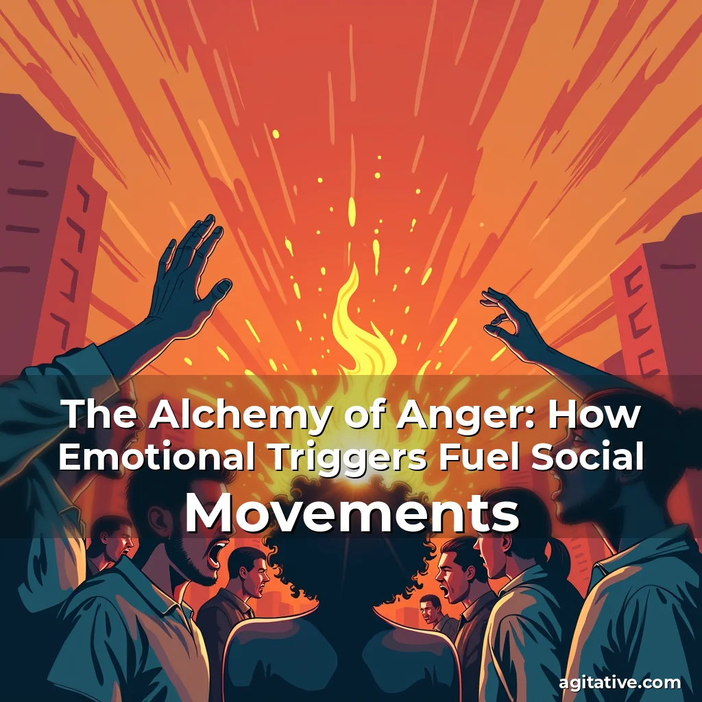 Artistic representation for The Alchemy of Anger: How Emotional Triggers Fuel Social Movements