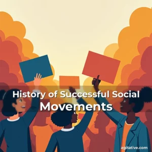 Artistic representation for History of Successful Social Movements