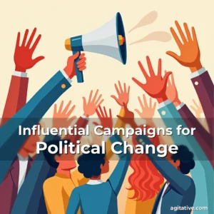 Artistic representation for Influential Campaigns for Political Change