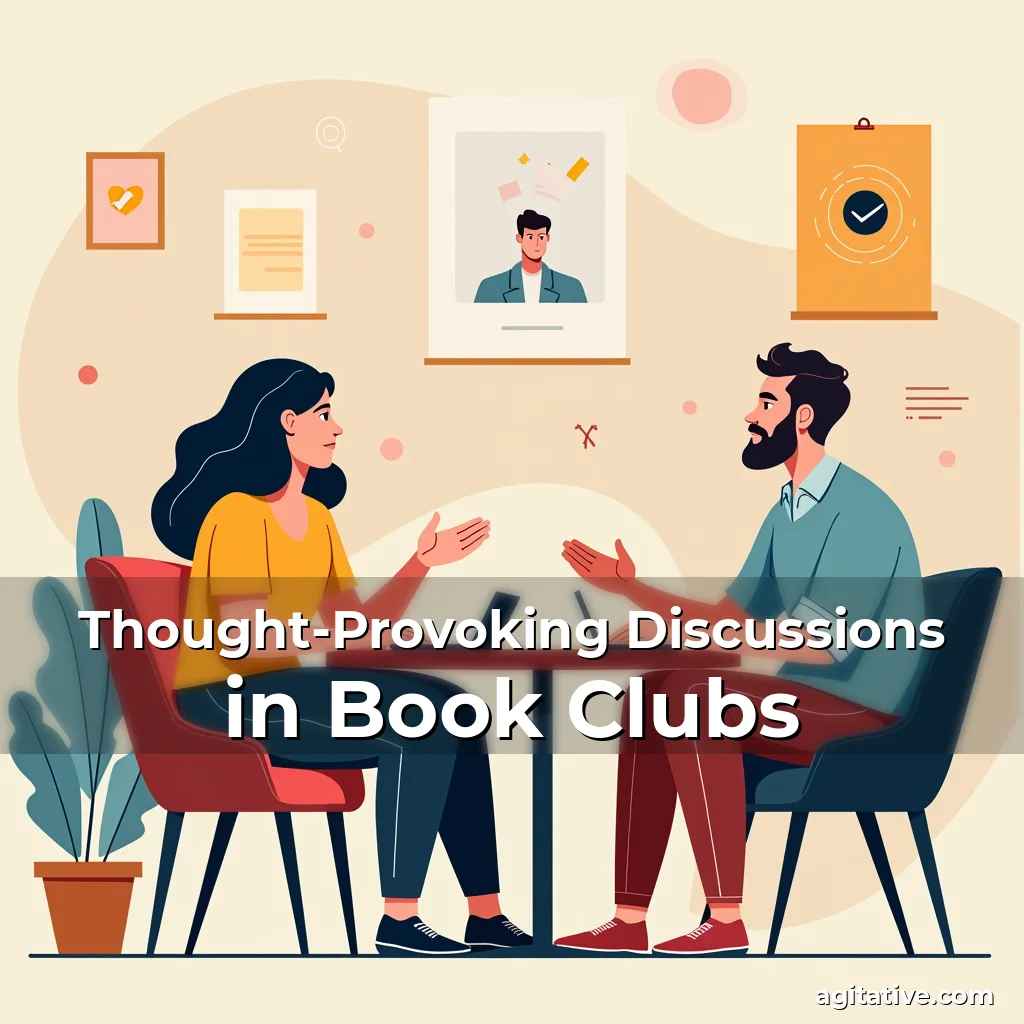 Artistic representation for Thought-Provoking Discussions in Book Clubs