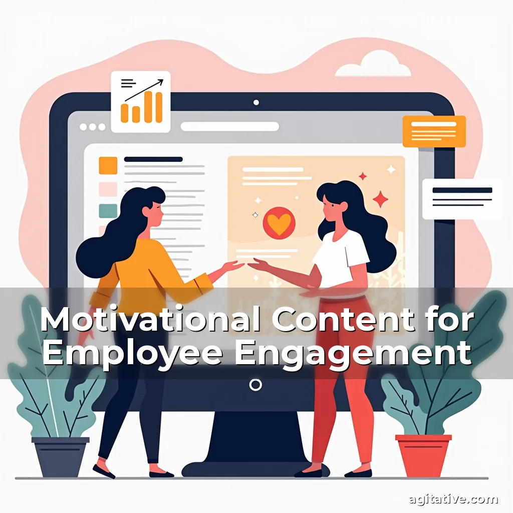 Artistic representation for Motivational Content for Employee Engagement