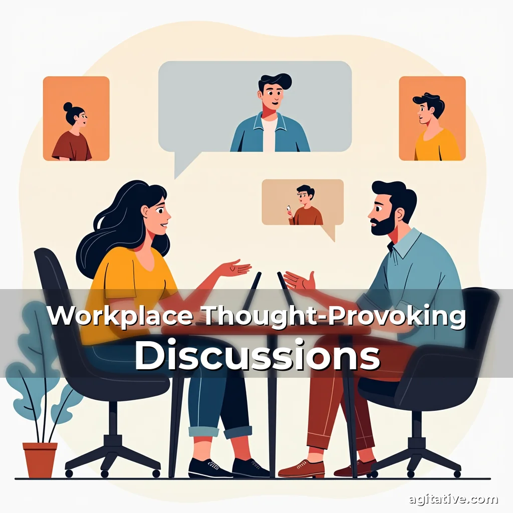 Artistic representation for Workplace Thought-Provoking Discussions