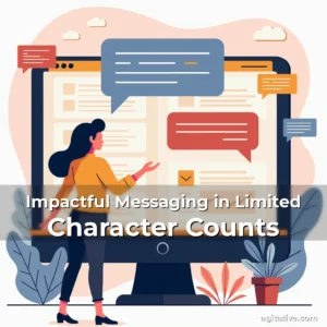 Artistic representation for Impactful Messaging in Limited Character Counts