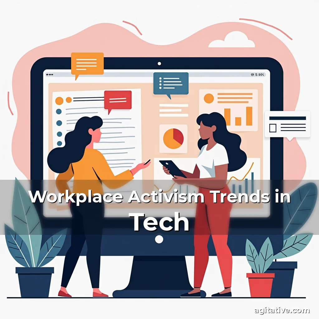 Artistic representation for Workplace Activism Trends in Tech
