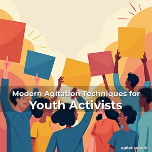 Artistic representation for Modern Agitation Techniques for Youth Activists