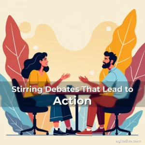 Artistic representation for Stirring Debates That Lead to Action