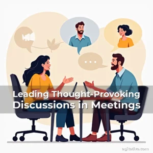 Artistic representation for Leading Thought-Provoking Discussions in Meetings