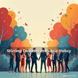 Artistic representation for Stirring Debates in Public Policy