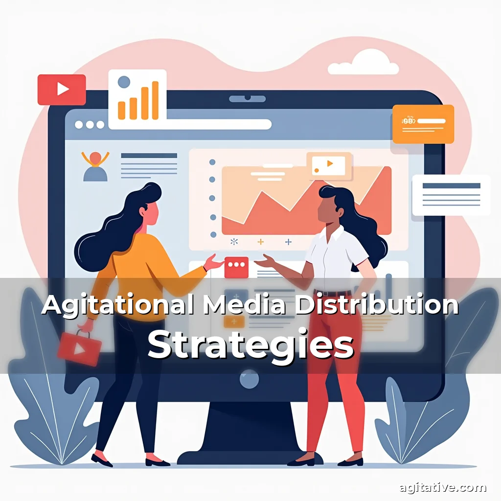 Artistic representation for Agitational Media Distribution Strategies