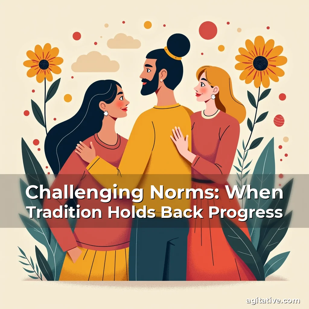 Artistic representation for Challenging Norms: When Tradition Holds Back Progress