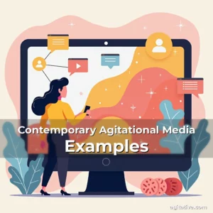 Artistic representation for Contemporary Agitational Media Examples