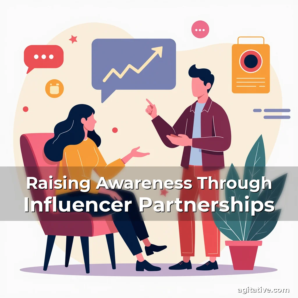 Artistic representation for Raising Awareness Through Influencer Partnerships