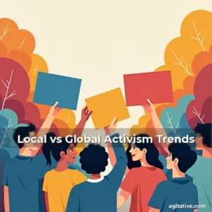 Artistic representation for Local vs Global Activism Trends