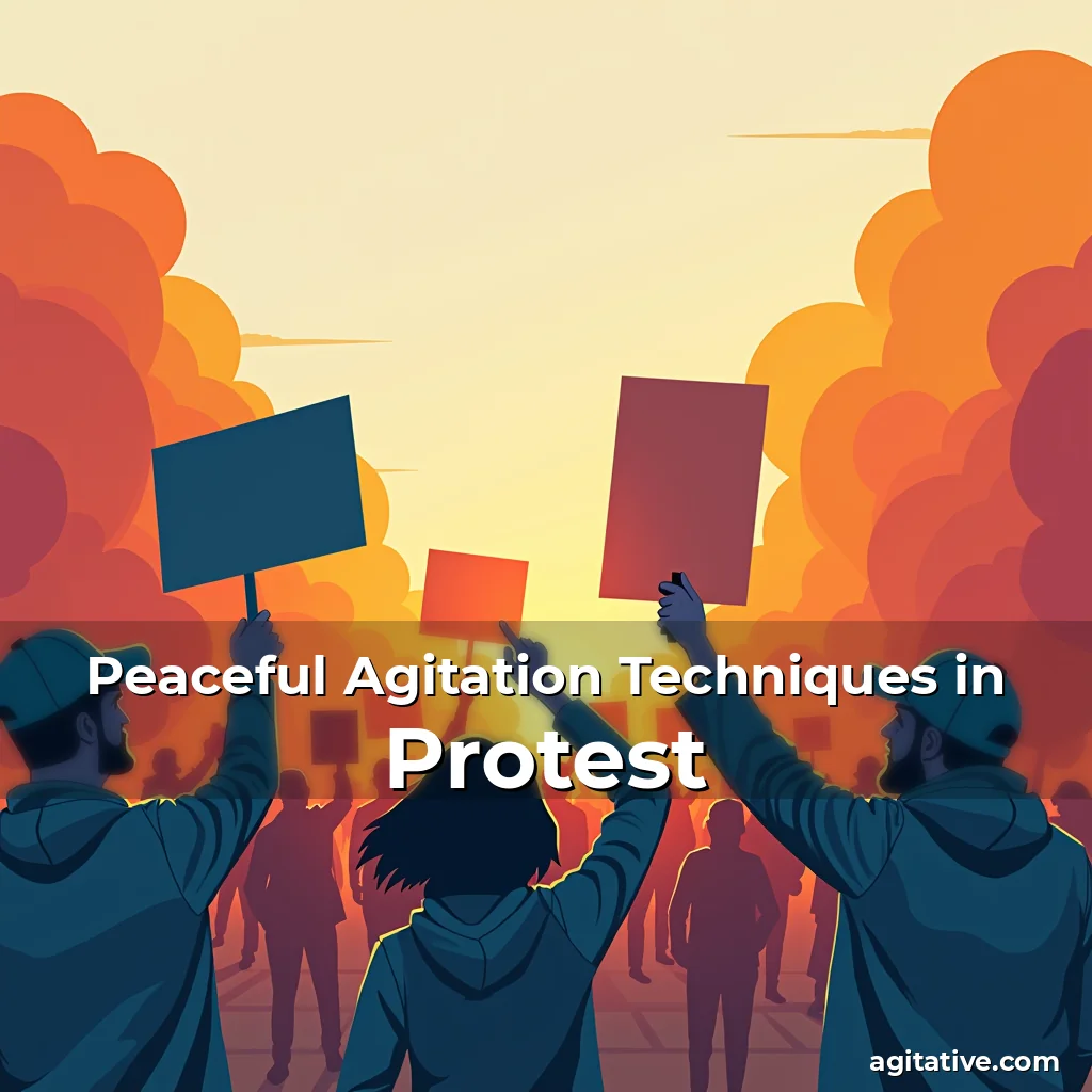 Artistic representation for Peaceful Agitation Techniques in Protest