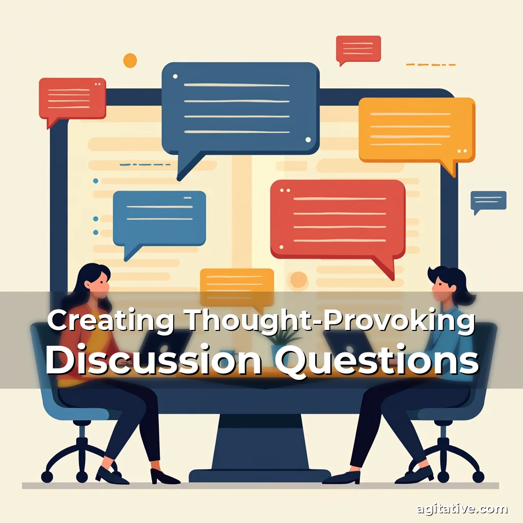 Artistic representation for Creating Thought-Provoking Discussion Questions