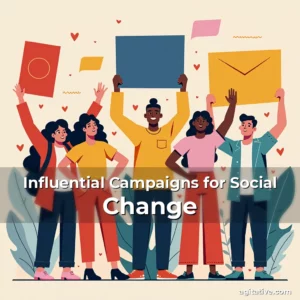 Artistic representation for Influential Campaigns for Social Change