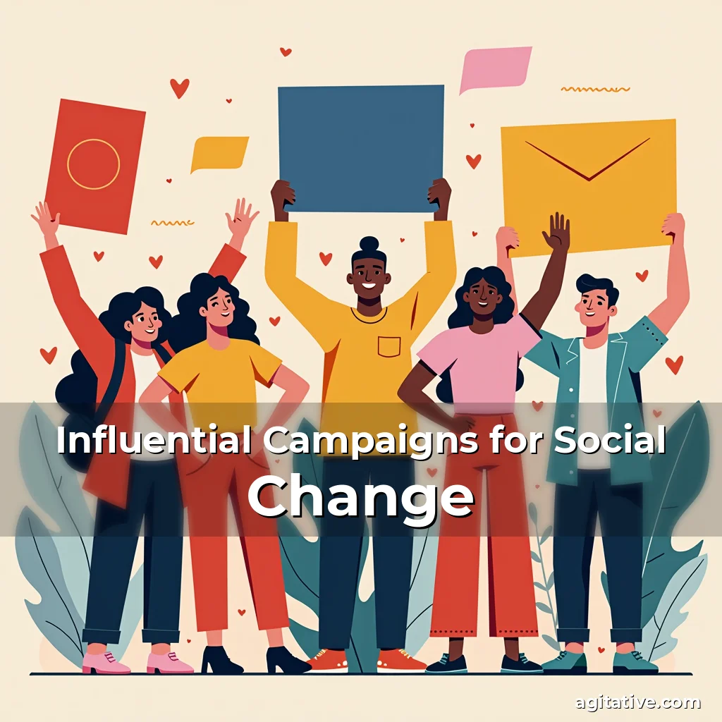 Artistic representation for Influential Campaigns for Social Change