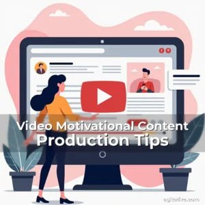 Artistic representation for Video Motivational Content Production Tips