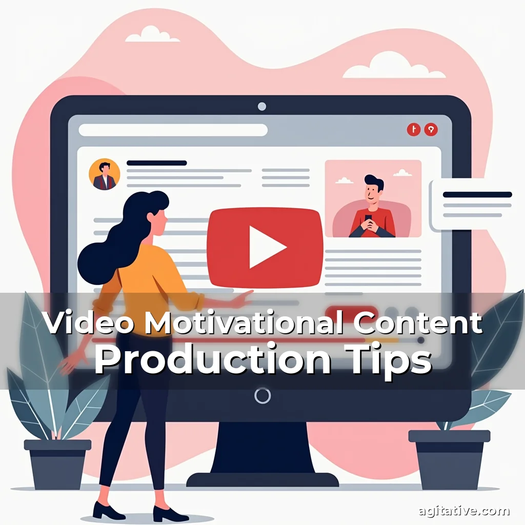Artistic representation for Video Motivational Content Production Tips