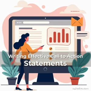 Artistic representation for Writing Effective Call to Action Statements