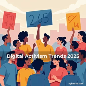 Artistic representation for Digital Activism Trends 2025