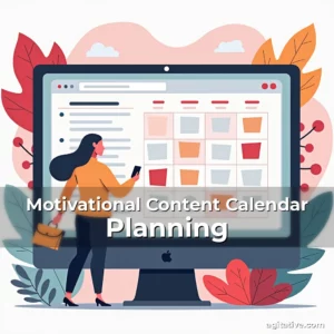 Artistic representation for Motivational Content Calendar Planning