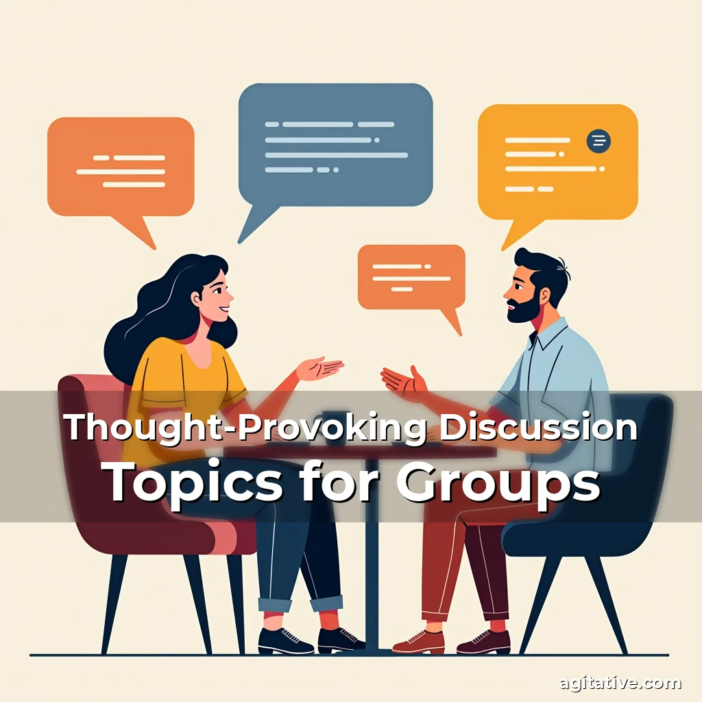Artistic representation for Thought-Provoking Discussion Topics for Groups