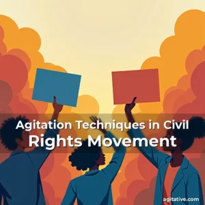 Artistic representation for Agitation Techniques in Civil Rights Movement