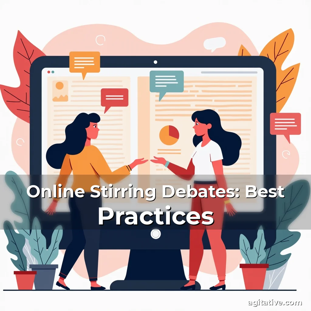 Artistic representation for Online Stirring Debates: Best Practices