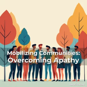 Artistic representation for Mobilizing Communities: Overcoming Apathy