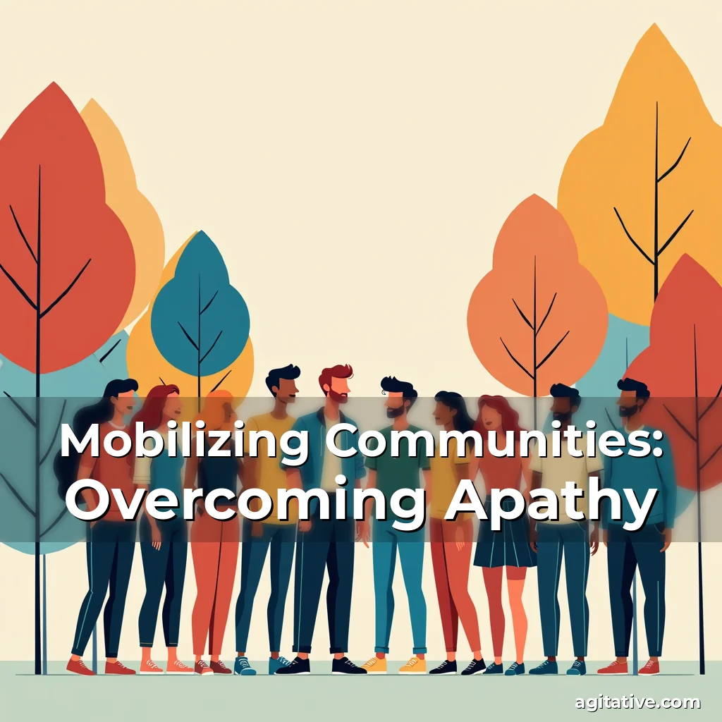 Artistic representation for Mobilizing Communities: Overcoming Apathy