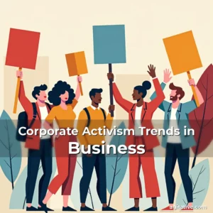 Artistic representation for Corporate Activism Trends in Business