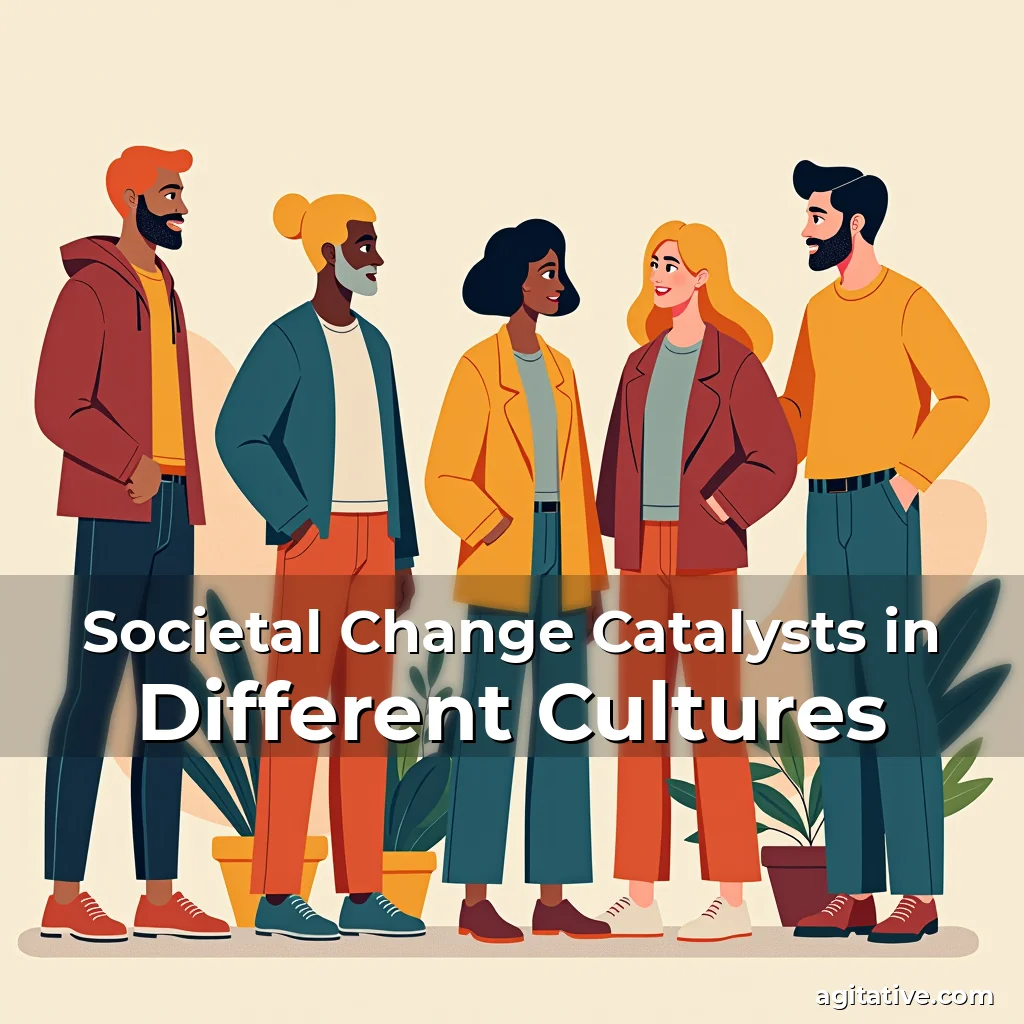 Artistic representation for Societal Change Catalysts in Different Cultures