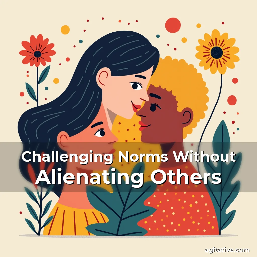 Artistic representation for Challenging Norms Without Alienating Others