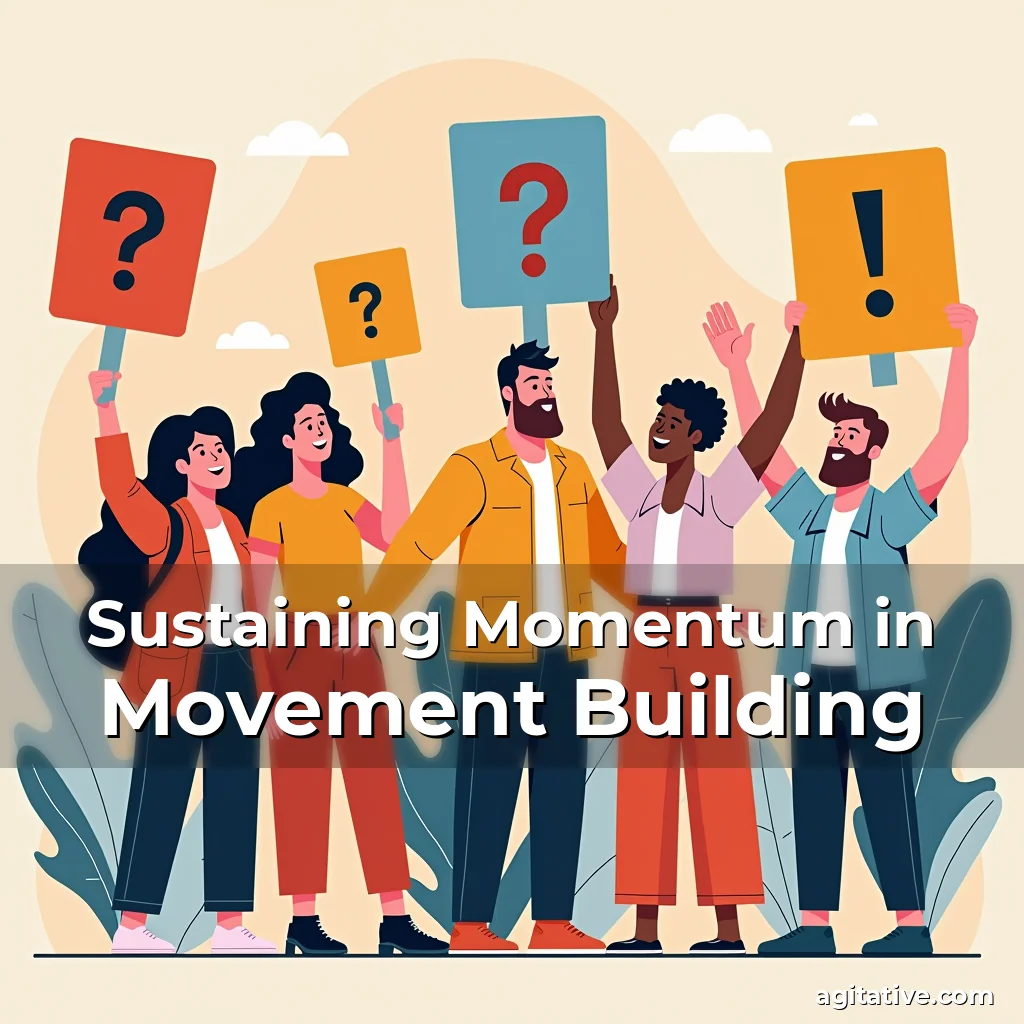 Artistic representation for Sustaining Momentum in Movement Building