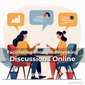 Artistic representation for Facilitating Thought-Provoking Discussions Online