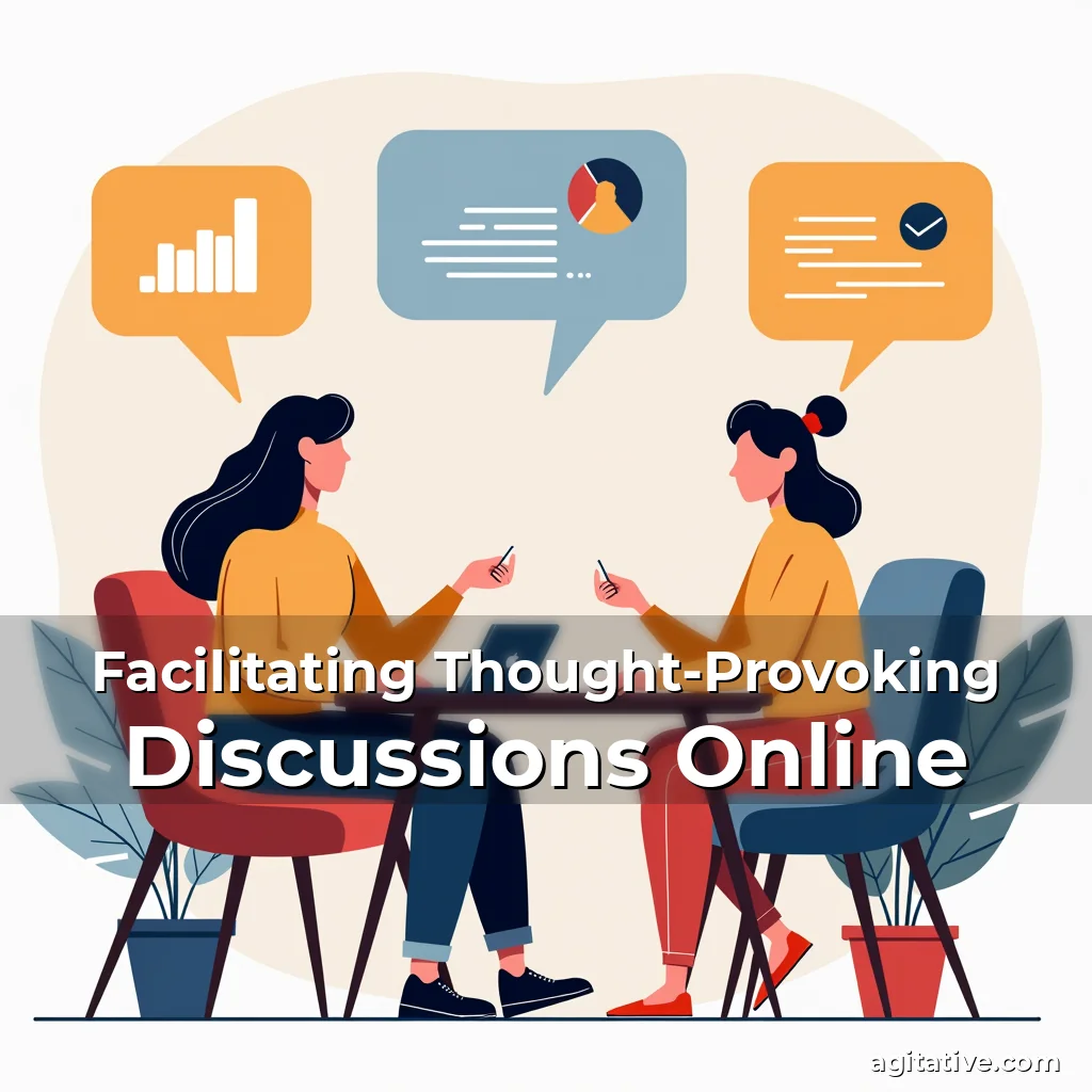 Artistic representation for Facilitating Thought-Provoking Discussions Online