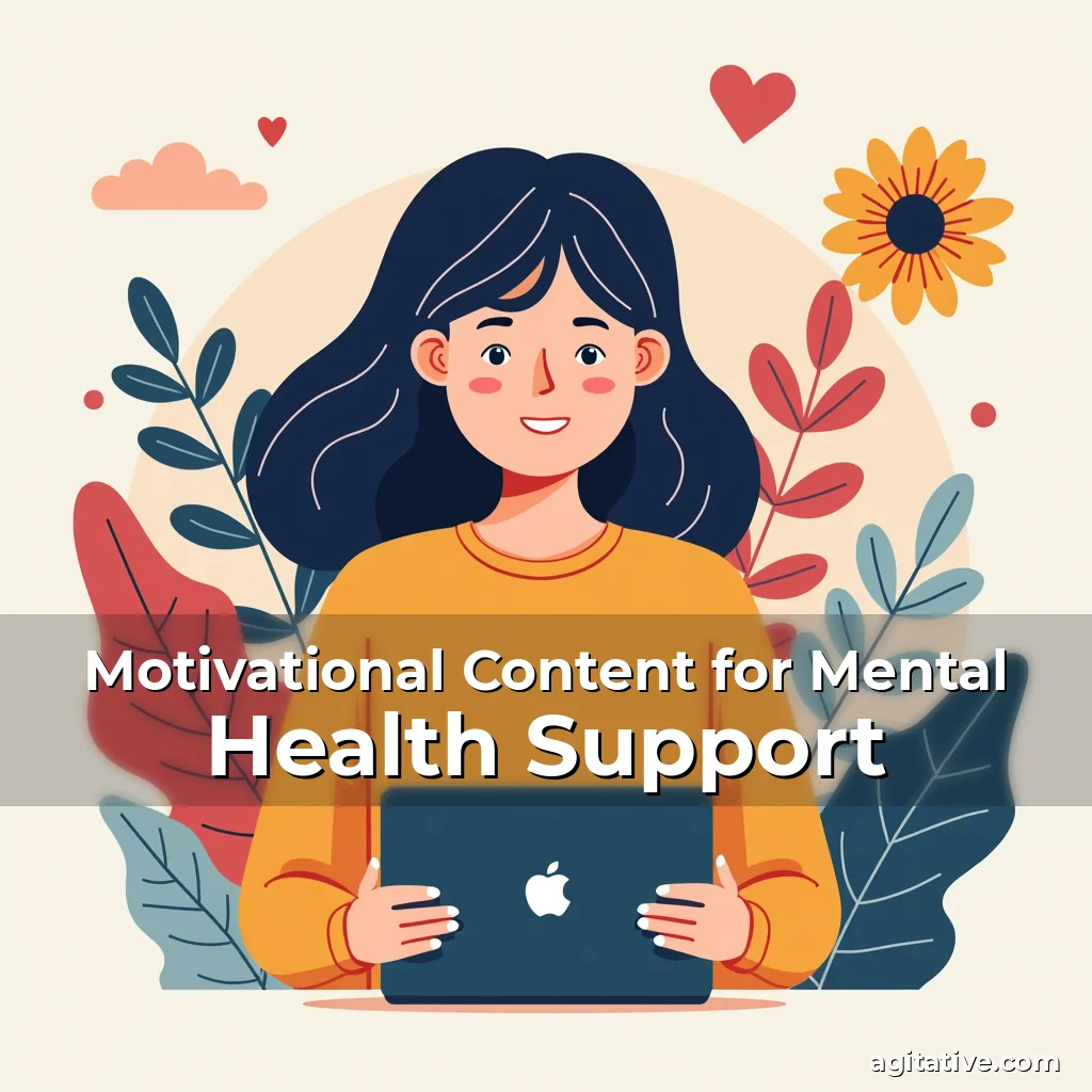 Artistic representation for Motivational Content for Mental Health Support