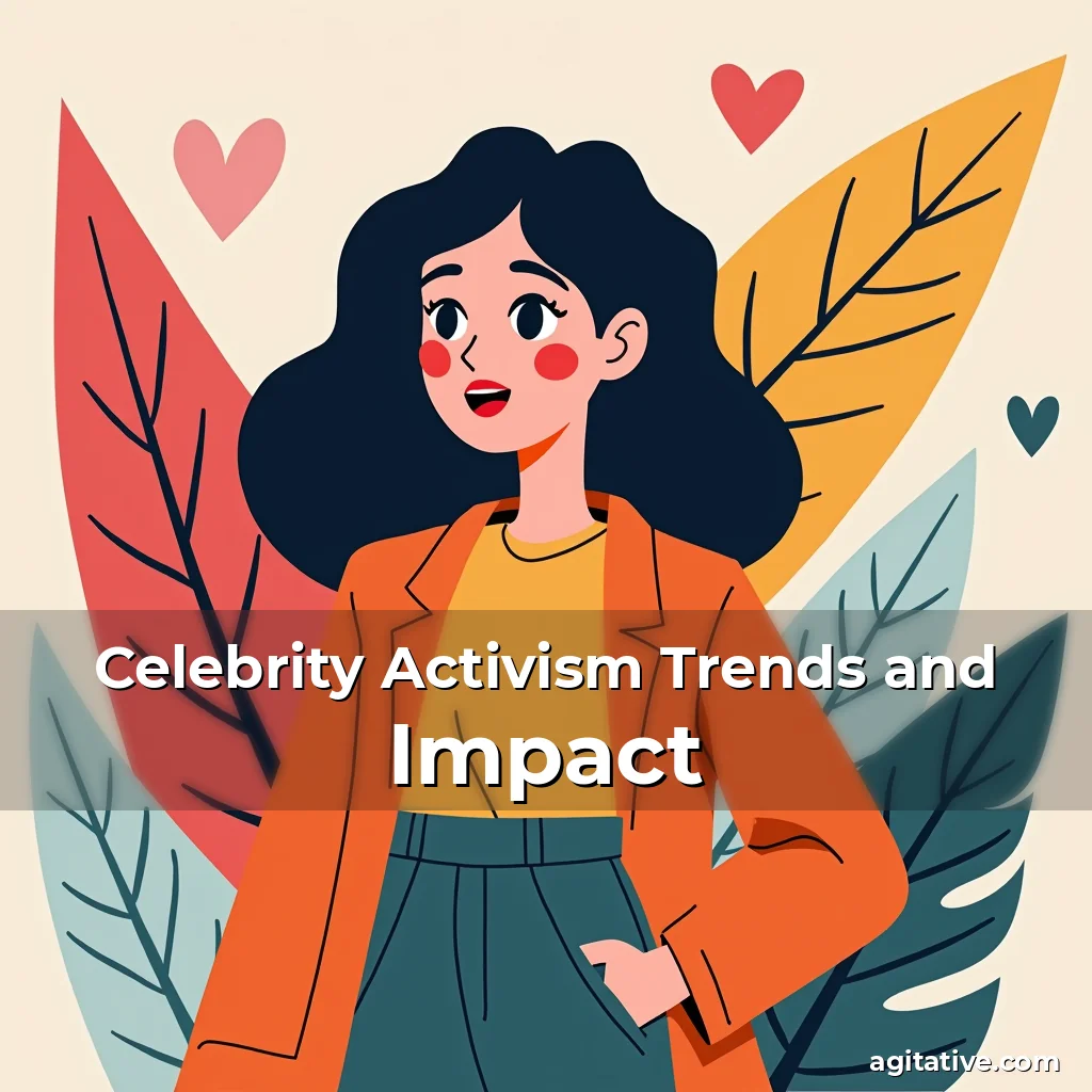 Artistic representation for Celebrity Activism Trends and Impact
