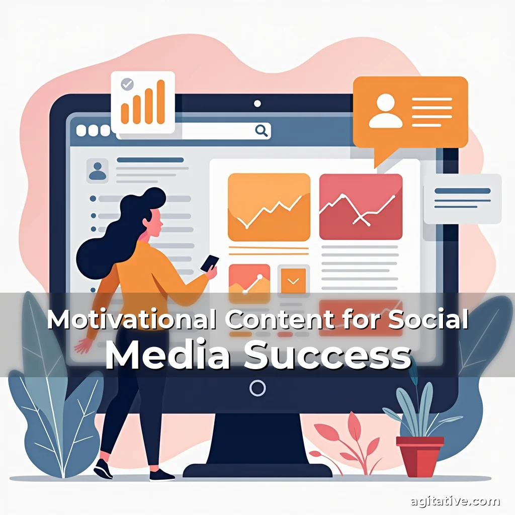Artistic representation for Motivational Content for Social Media Success
