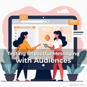 Artistic representation for Testing Impactful Messaging with Audiences