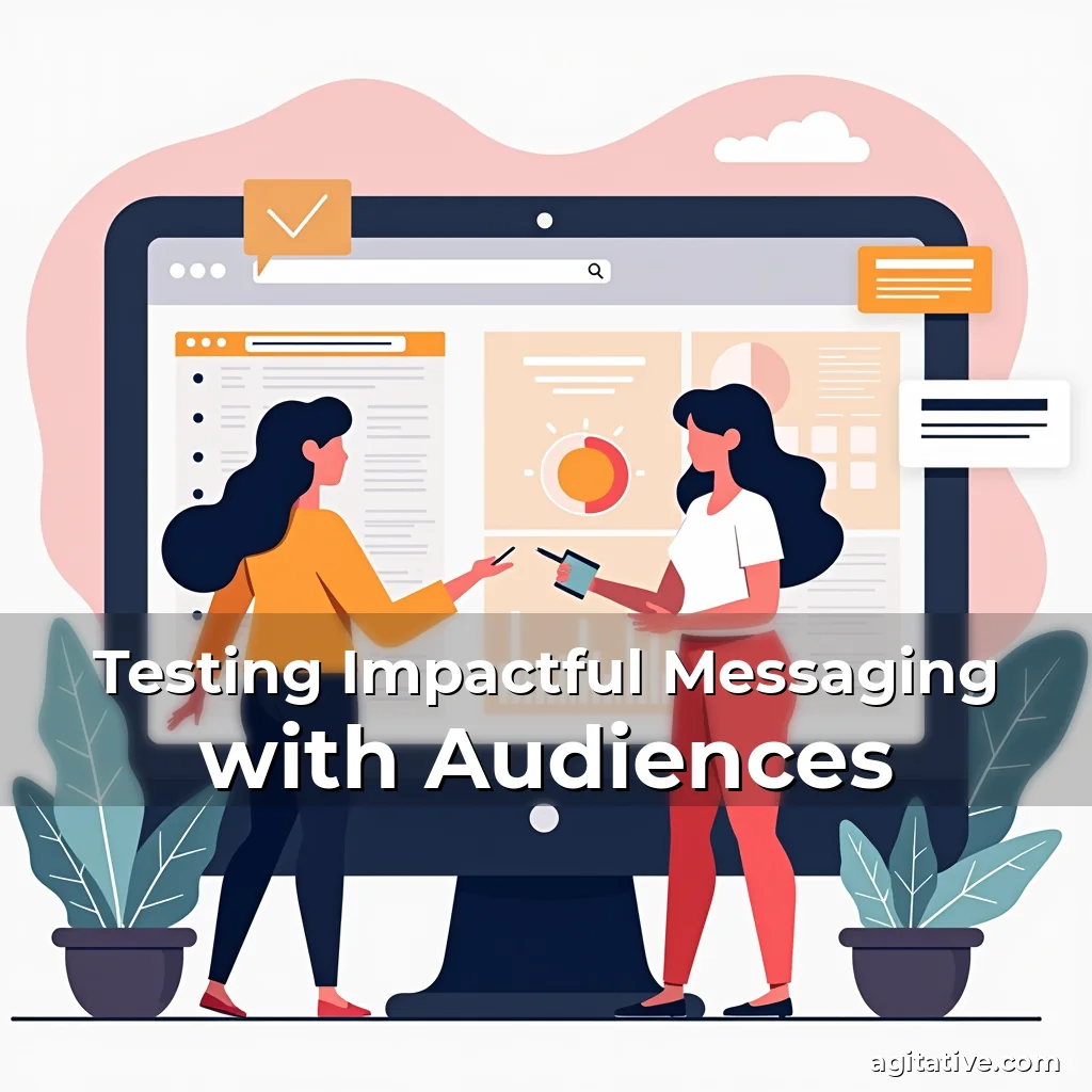 Artistic representation for Testing Impactful Messaging with Audiences