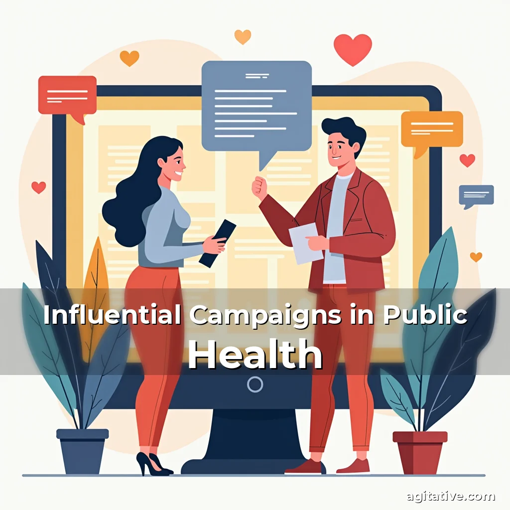 Artistic representation for Influential Campaigns in Public Health