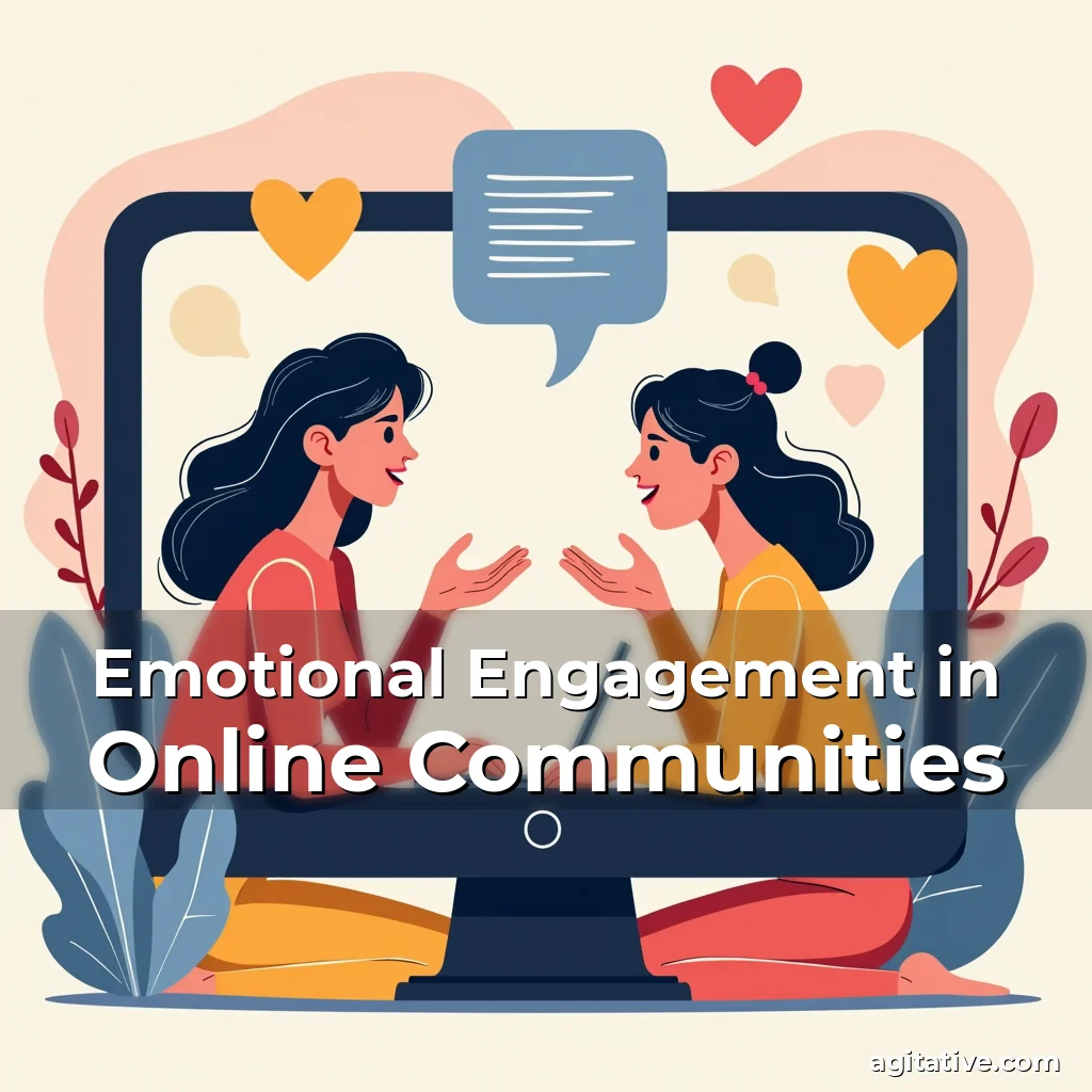 Artistic representation for Emotional Engagement in Online Communities