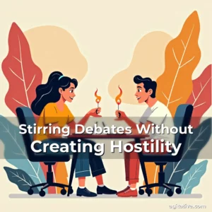 Artistic representation for Stirring Debates Without Creating Hostility