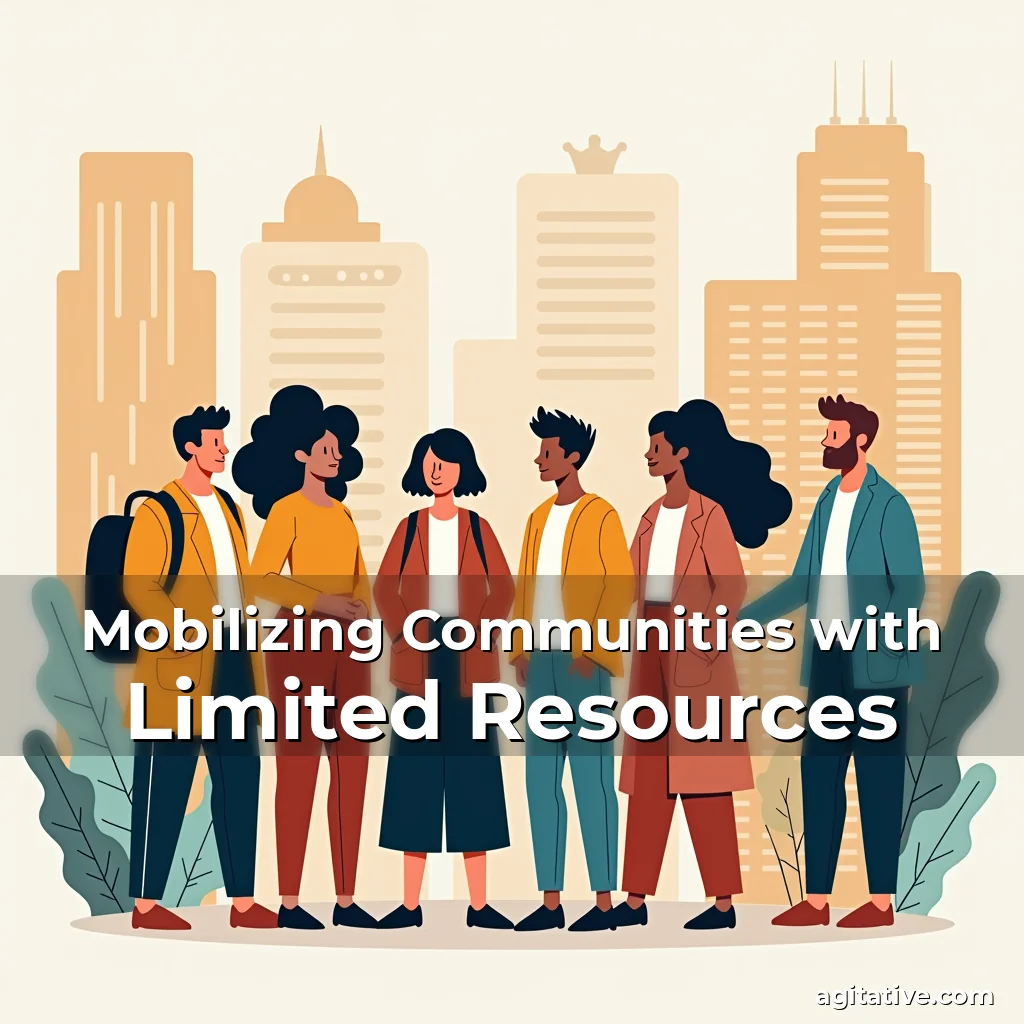 Artistic representation for Mobilizing Communities with Limited Resources